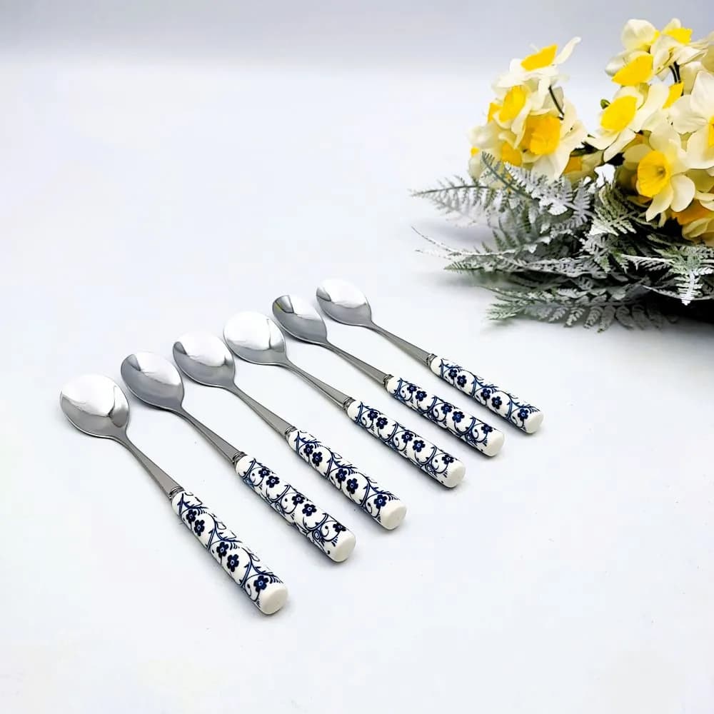 قاشق چای خوری گل آبی دنی هوم — تصویر ۳