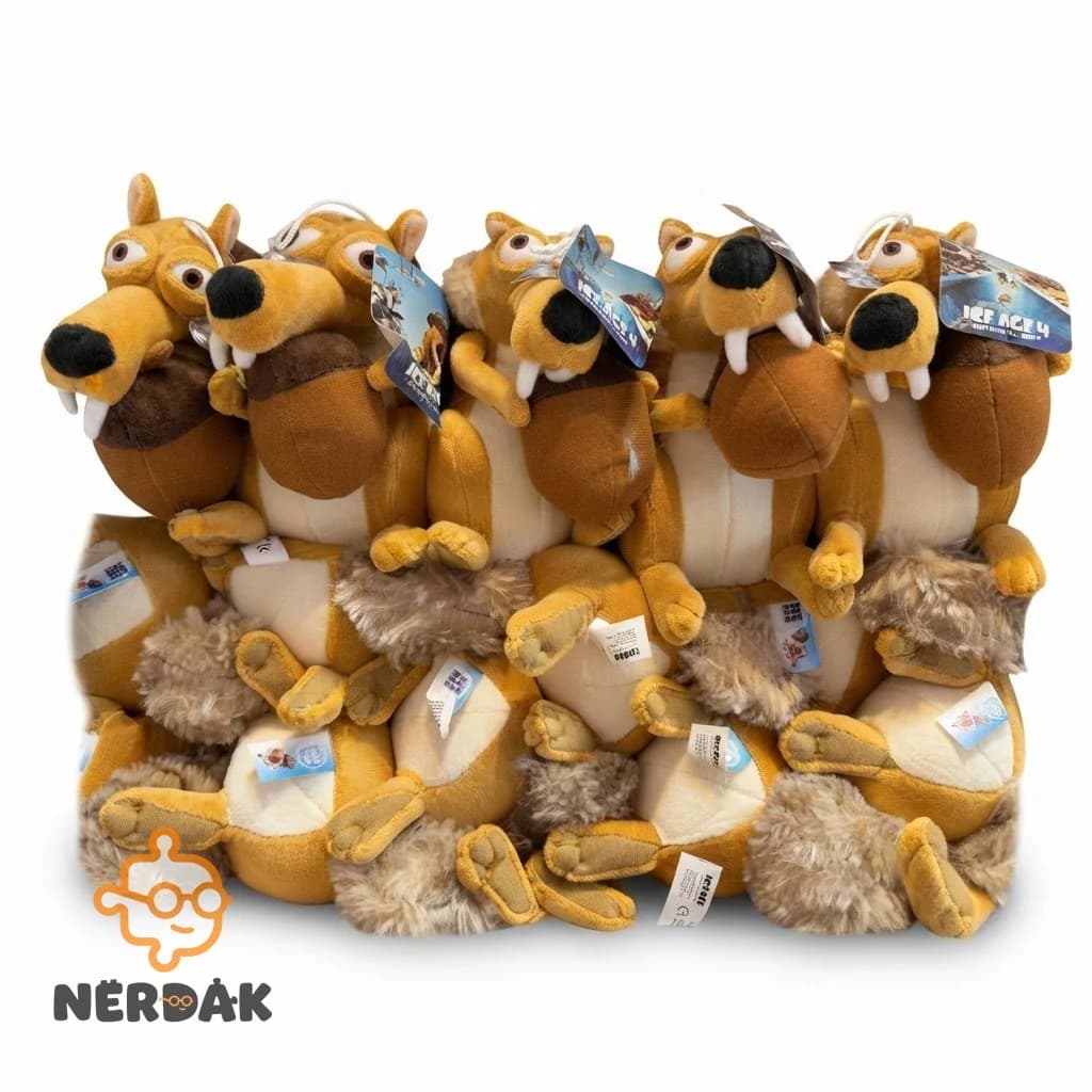عروسک پولیشی اسکرات (Scrat) شخصیت عصر یخبندان – ارتفاع ۳۵ سانتیمتر کد 90655