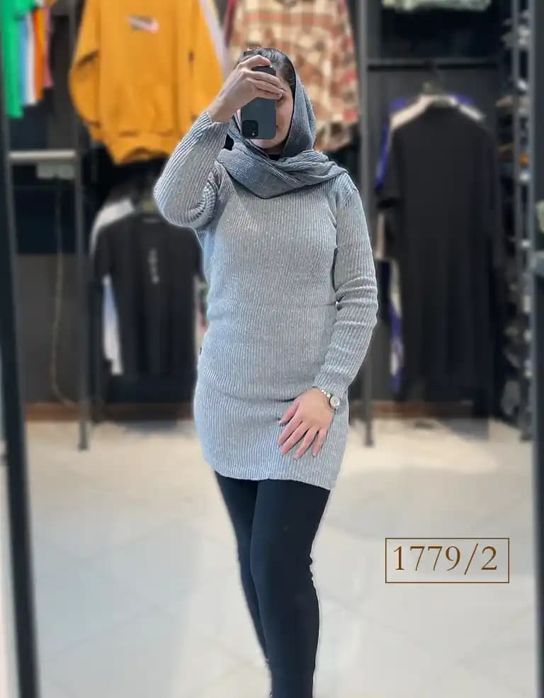بلوز بافت بلند کد 1779 — تصویر ۲