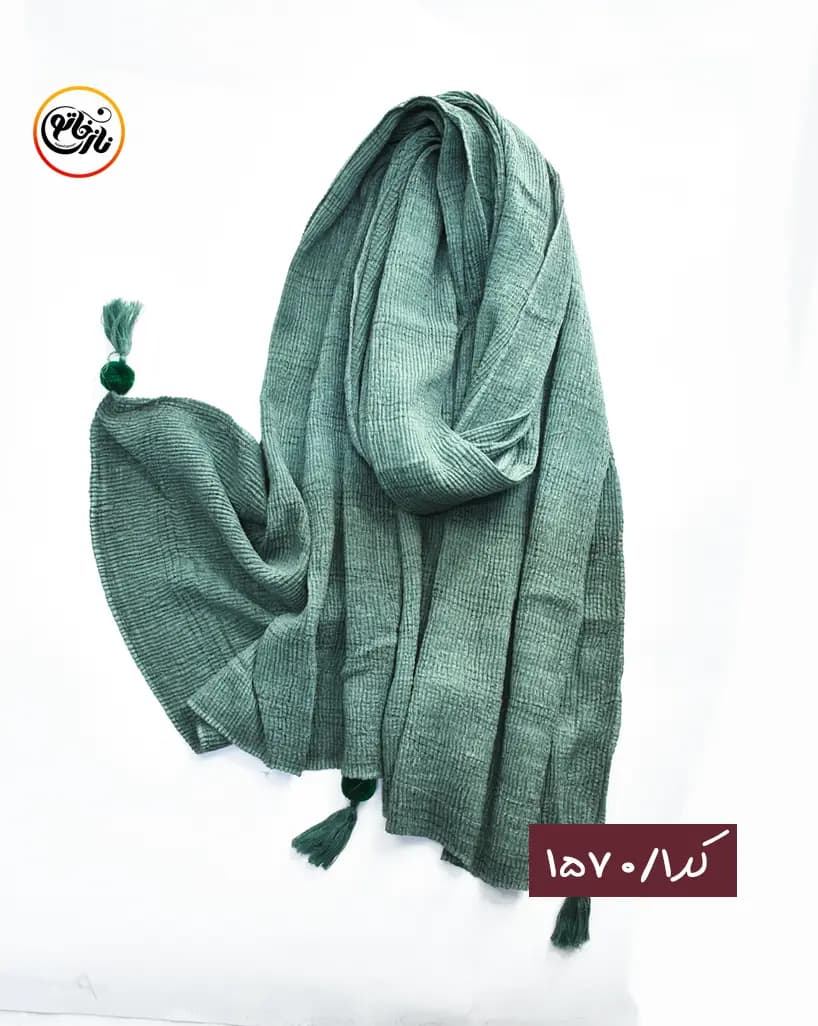 شال پلیسه چهارخونه کد 1570 — تصویر ۳