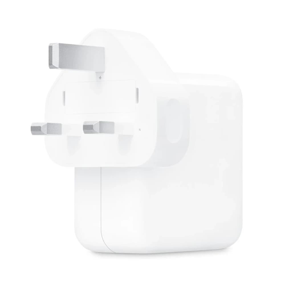 آداپتور ۳۵ وات اپل اورجینال شرکتی | شارژر USB-C دو پورت مناسب آیفون، آیپد و مک بوک — تصویر ۵