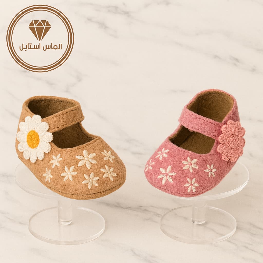 پاپوش نوزادی دخترانه شیک وارداتی | مدل خاص و راحت کودک