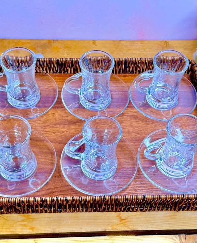 فنجان نعلبکی 12 پارچه وارداتی کد 415 — تصویر ۳