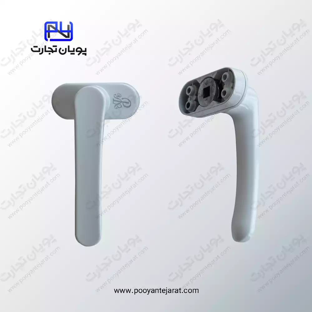 دستگیره درب دو تیکه 606 سفید YAER — تصویر ۲