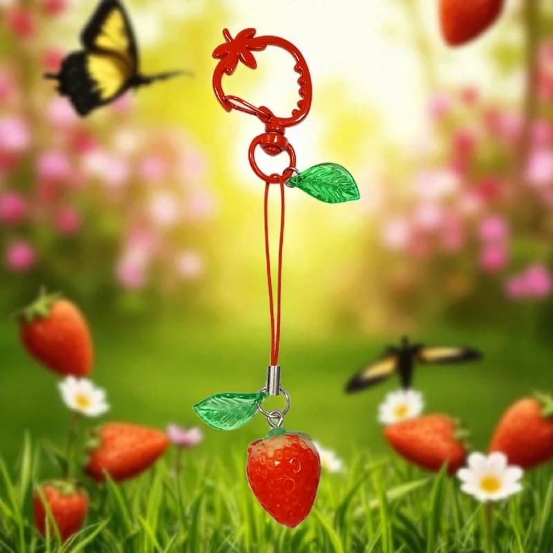 آویز کیف توت فرنگی مدل 001 — تصویر ۳