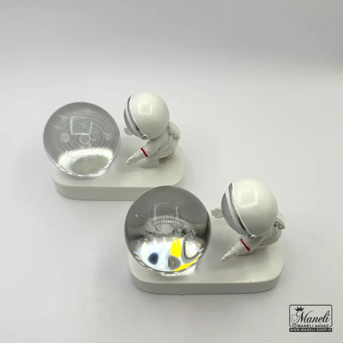گوی آدم فضایی چراغخواب با طرح کهکشان راه شیری و منظومه شمسی و خورشید سه بعدی — تصویر ۶