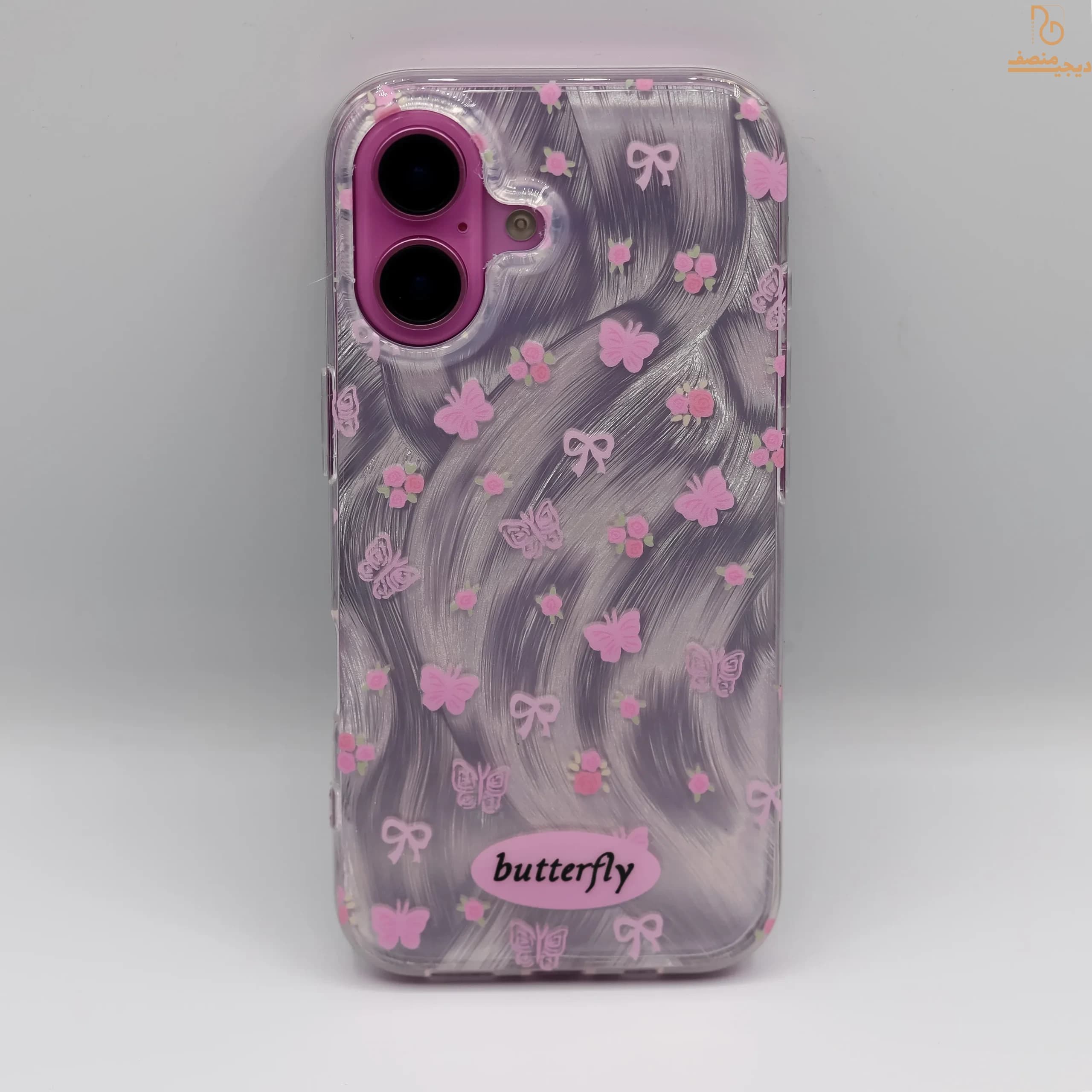 قاب آیفون طرح butterfly به همراه آویز کفش باله — تصویر ۵