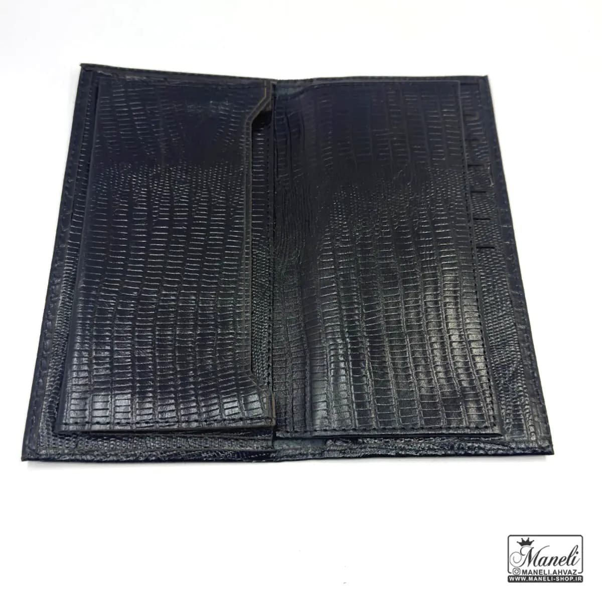 ست مدیریتی کیف و کمربند MONT BLANK مشکی سه تیکه — تصویر ۴