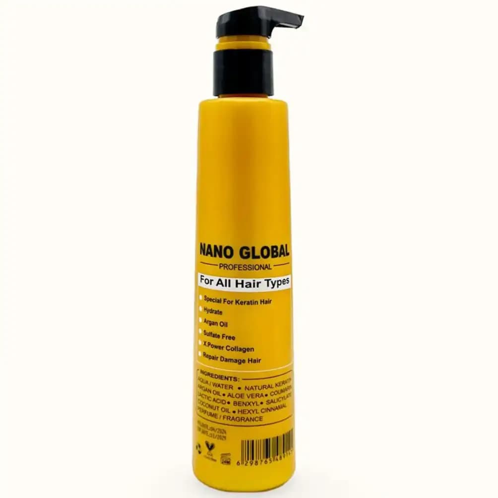 ماسک خارج حمام بدون آبکشی بدون سولفات نانو گلوبال 350ml — تصویر ۲