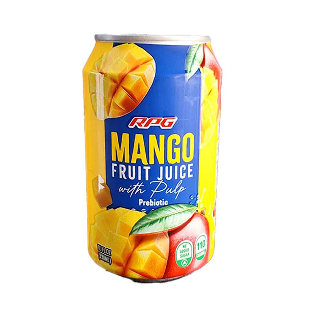 نوشیدنی میوه ای آر پی جی با طعم انبه به همراه پالپ 330 میلی لیتر | RPG Mango Drink