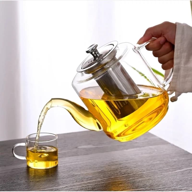 قوری پیرکس (ضخیم) شعله مستقیم وارداتی سه سایز — تصویر ۴