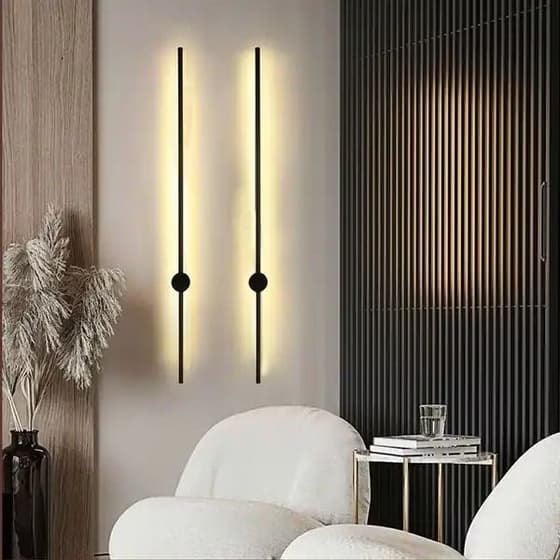 چراغ دیواری مدرن خطی سایز 90 نور نچرال