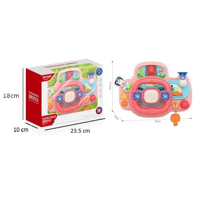 فرمان بازی شبیهسازی رانندگی موزیکال هانگر Huanger مدل 5551007-HE0542 — تصویر ۲