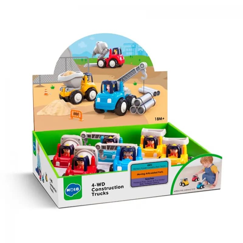 ماشین راهسازی و ساختوساز هولی تویز HUILE TOYS (مکانیزم عقبکش) مدل 7907