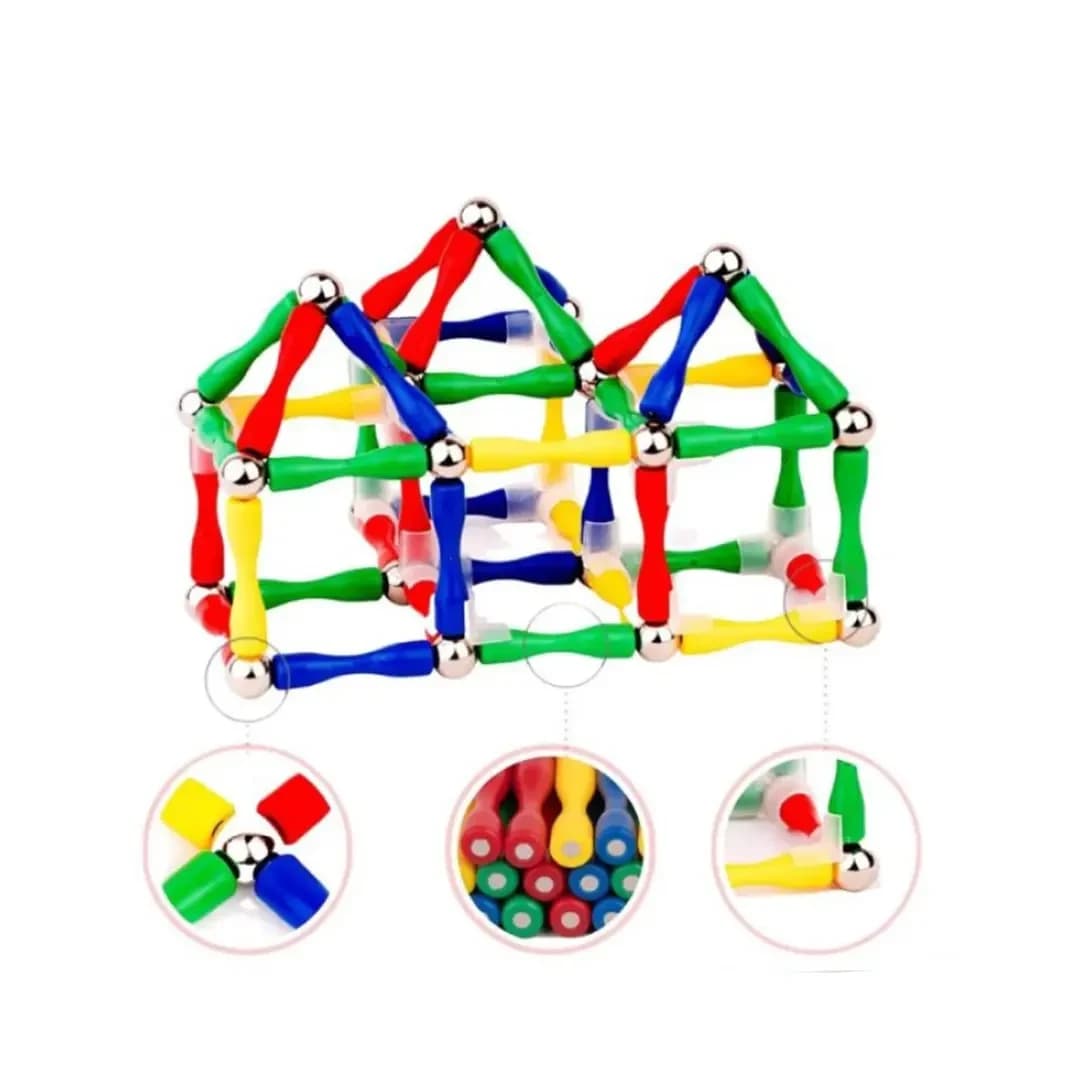 ساختنی مگنت مغناطیسی ۱۲۸ قطعه JC TOY مدل ۹۱۶ — تصویر ۷
