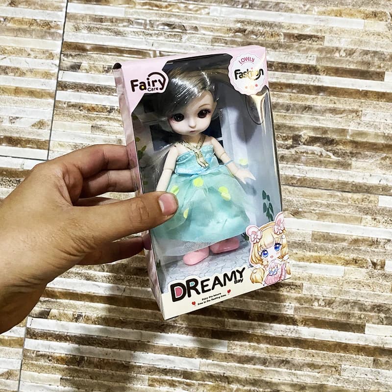 عروسک Dreamy Bay مدل چشم تیله ای کد 6637-4 ارتفاع 15 سانتی متر — تصویر ۴