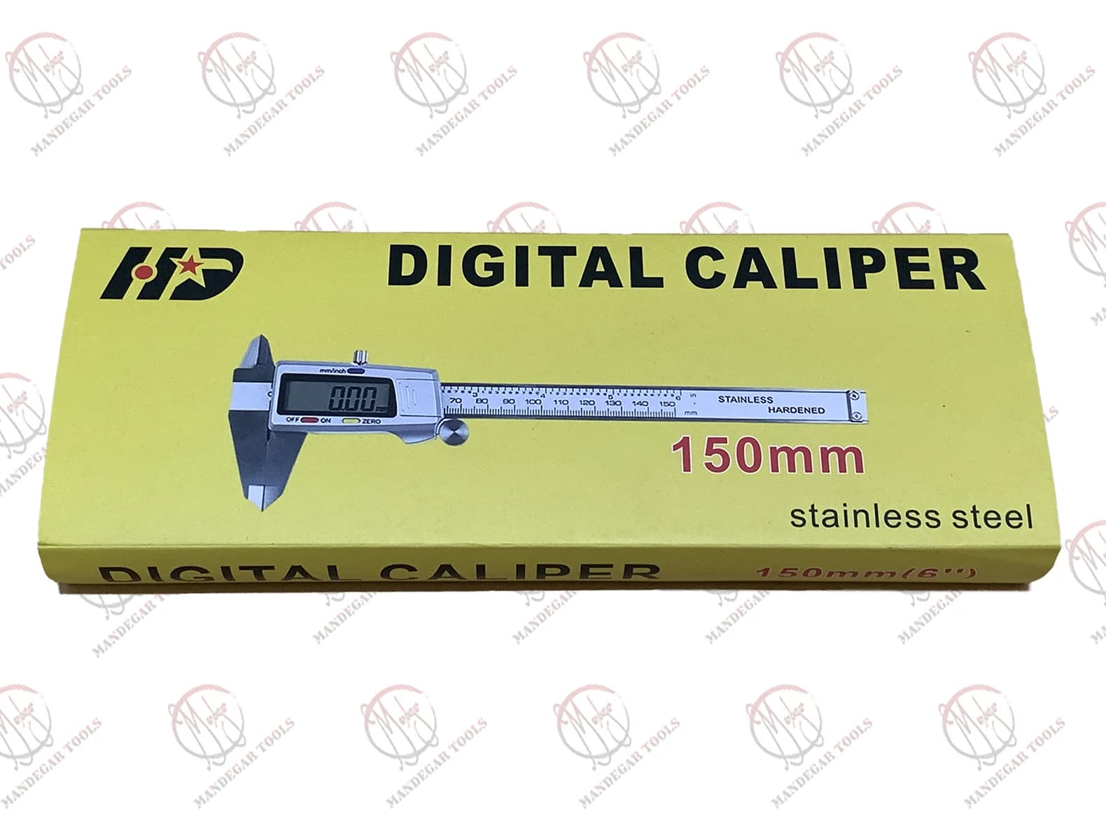کولیس دیجیتال فلزی برند HD سایز ۱۵ سانتیمتر — تصویر ۳