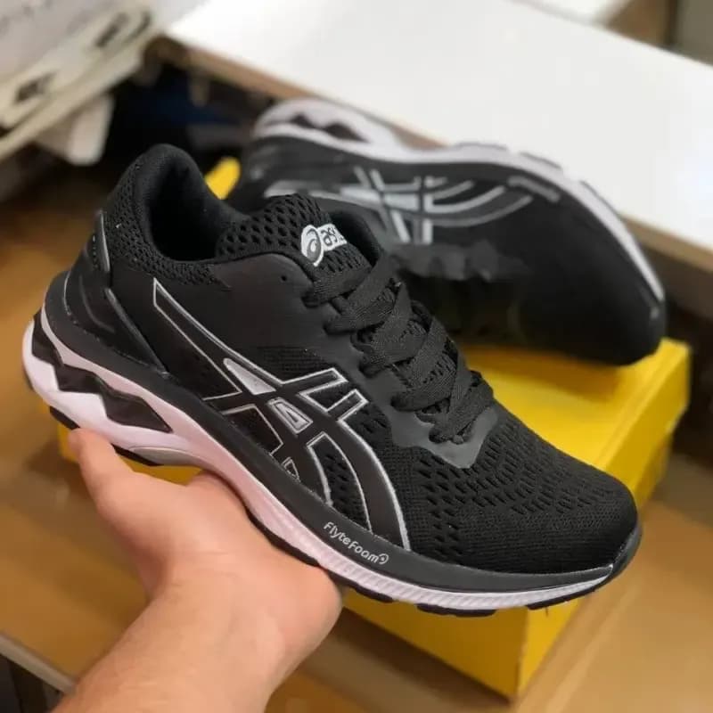 کفش اسپرت مردانه اسیکس مدل Gel مشکی سفید — تصویر ۸