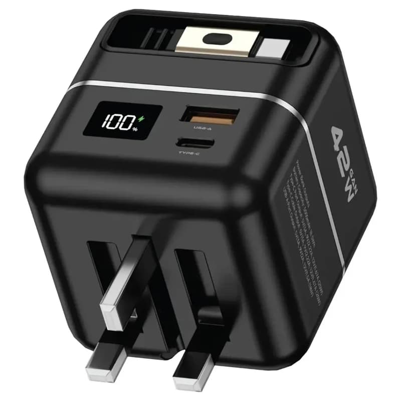 شارژر دیواری GaN و پاوربانک ۵۰۰۰ میلیآمپرساعتی گرین لاین مدل Premium Series با توان ۴۲ وات
