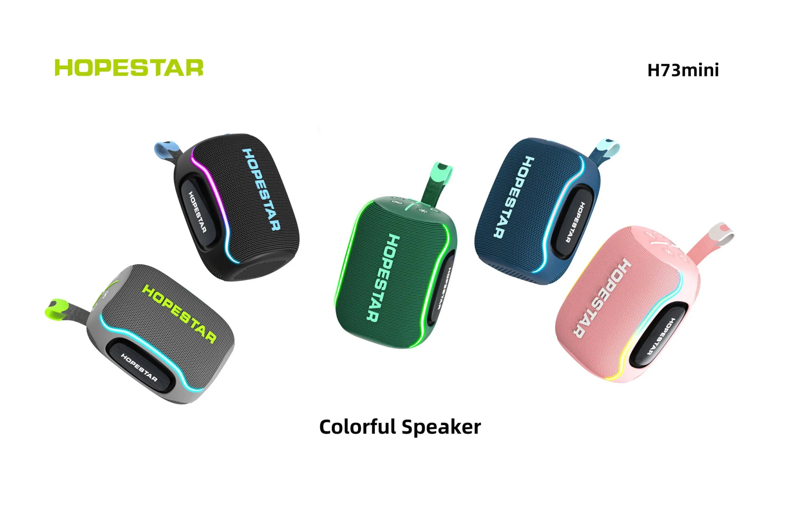 اسپیکر بلوتوثی قابل حمل هوپ استار HOPESTAR مدل H73 Mini با توان ۱۵ وات — تصویر ۳