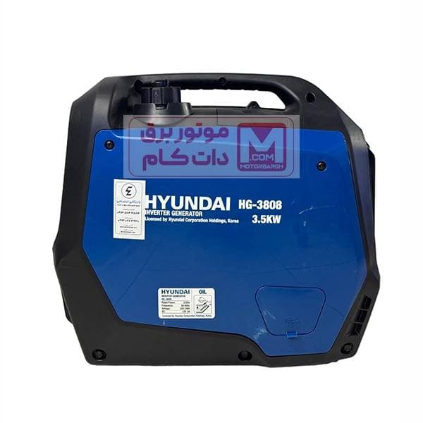 موتور برق هیوندای سایلنت 3.5 کیلووات مدل HG3808 — تصویر ۷