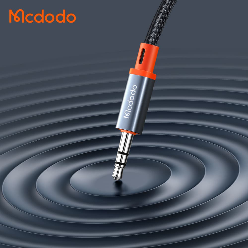 کابل تبدیل فنری تایپ سی به جک 3.5mm هدفون AUX مکدودو MCDODO CA-0900 طول 180 سانتيمتر — تصویر ۲