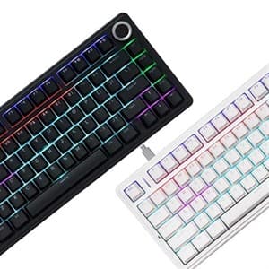 کیبورد گیمینگ مکانیکال با سیم سوئیچ قرمز آئولا با نور پردازی RGB مدل AULA WIND F75 — تصویر ۵