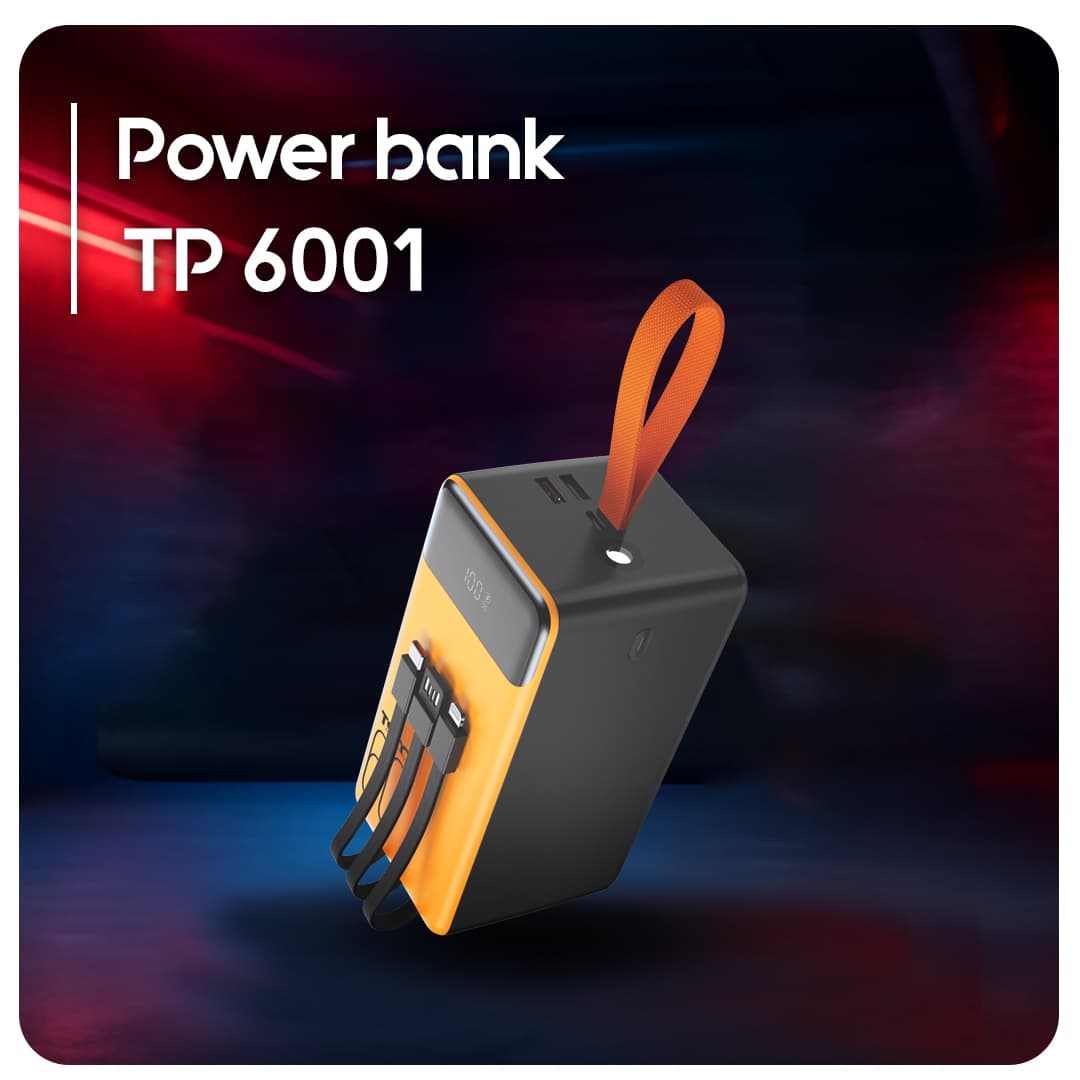 پاور بانک 22.5 وات ظرفیت 60000میلی آمپر تسکو مدل TP 6001 — تصویر ۳