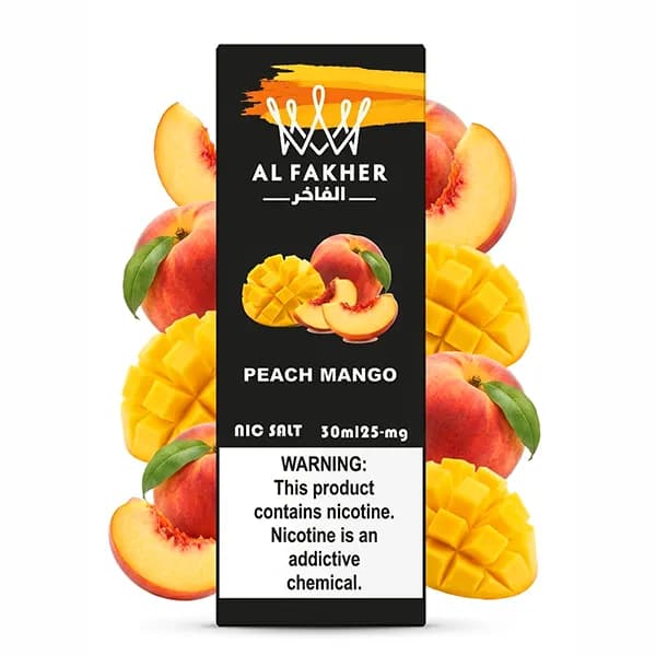 سالت نیکوتین انبه هلو الفاخر | ALFAKHER PEACH MANGO 30ML