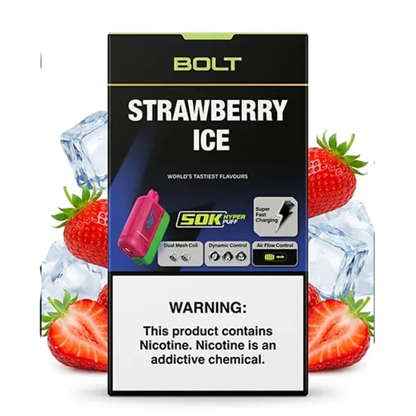پاد یکبار مصرف 50 هزار پاف توت فرنگی یخ نستی | Nasty Strawberry Ice 50K Pod — تصویر ۲