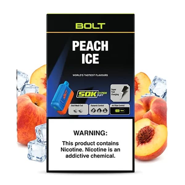 پاد یکبار مصرف 50 هزار پاف هلو یخ نستی | Nasty Peach Ice 50k Pod — تصویر ۲