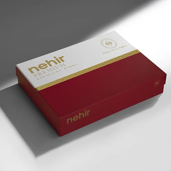 سرویس قاشق، چنگال و کارد 84 پارچه 12 نفره Nehir مدل Dalyan Full Gold — تصویر ۴