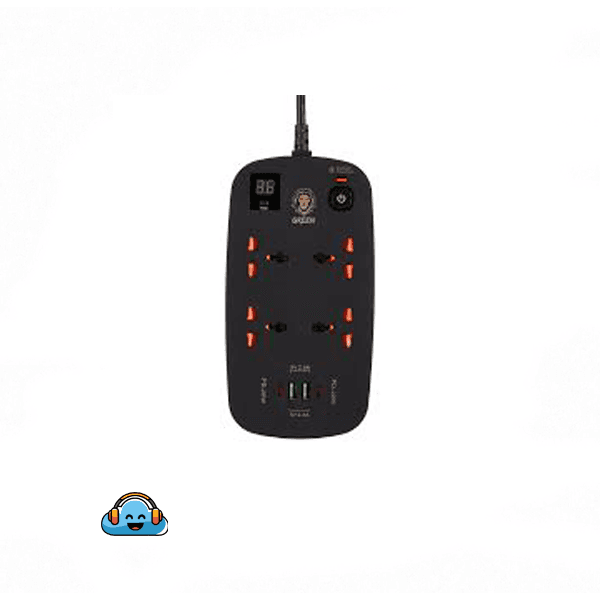 چندراهی و محافظ برق 3500 وات گرین لاین مدل Green Lion Power Socket 3M 3500W
