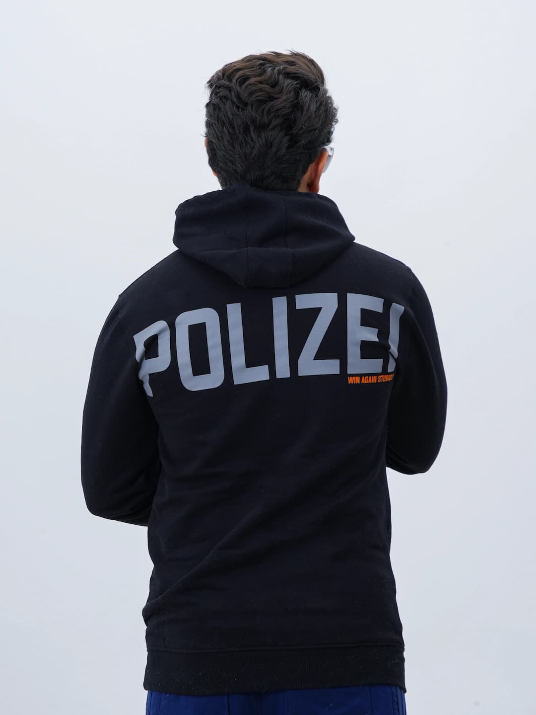 هودی مردانه پنبه سه نخ خار خورده POLIZEI کد 50225 D203 — تصویر ۲