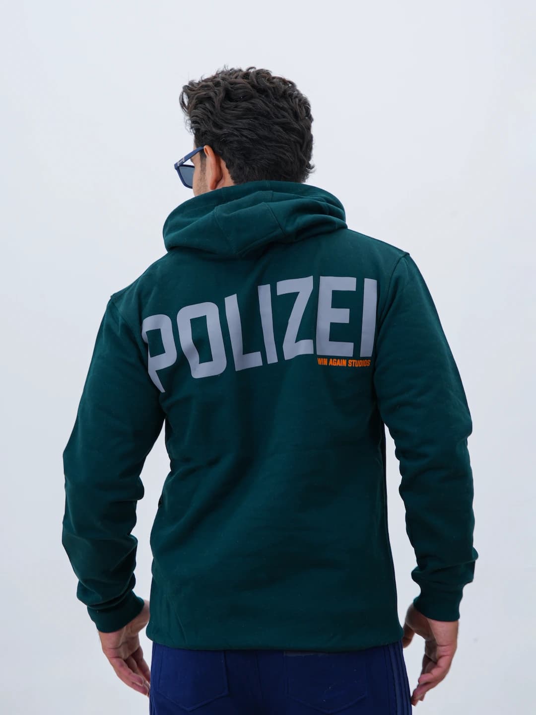 هودی مردانه پنبه سه نخ خار خورده POLIZEI کد 50225 D203 — تصویر ۶