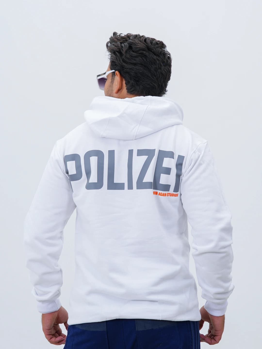 هودی مردانه پنبه سه نخ خار خورده POLIZEI کد 50225 D203 — تصویر ۴