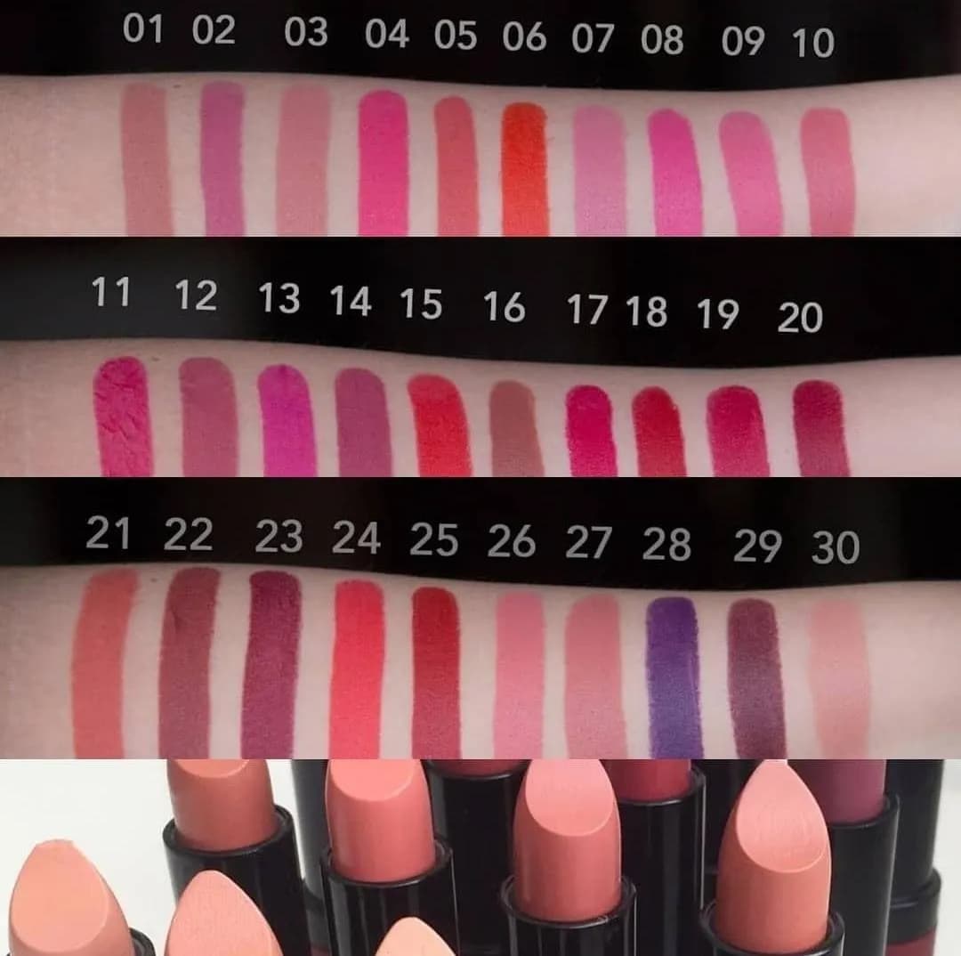 رژ لب جامد گلدن رز مدل Velvet Matte کد ۲۲ — تصویر ۶