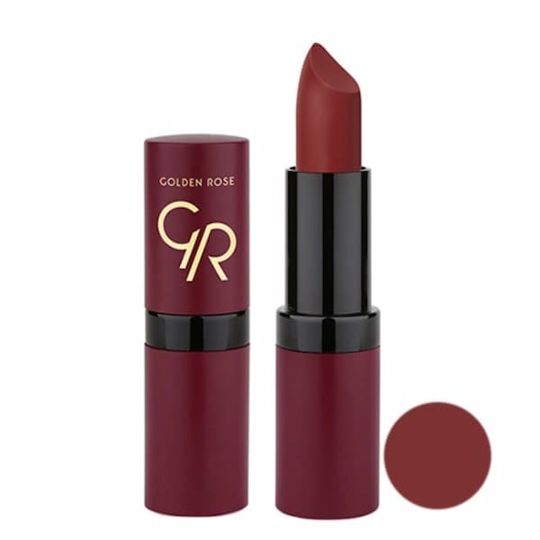رژ لب جامد گلدن رز مدل Velvet Matte کد ۲۲