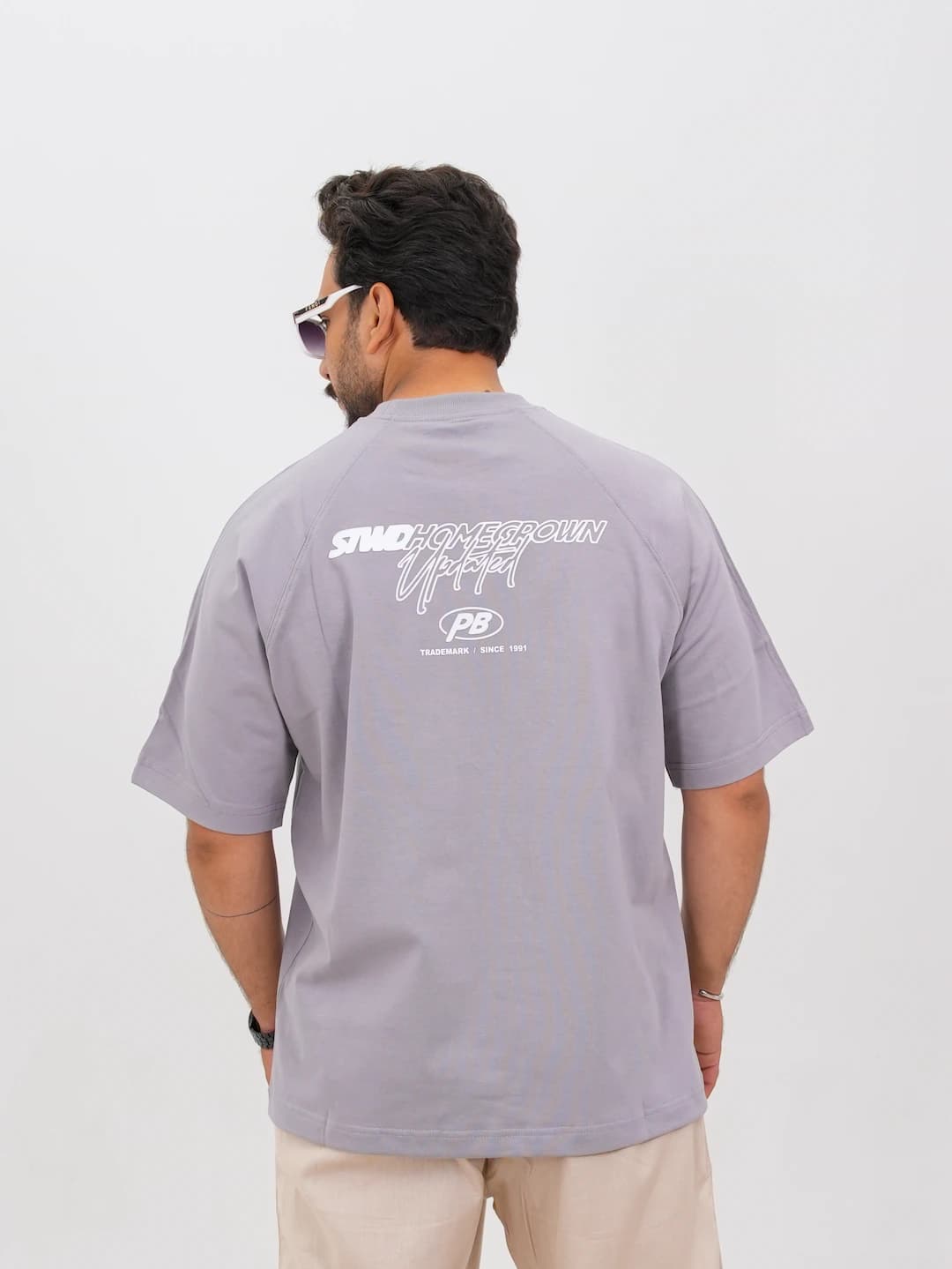 تیشرت مردانه پنبه دو پوسته طرح PB کد 30197 F 201 — تصویر ۶
