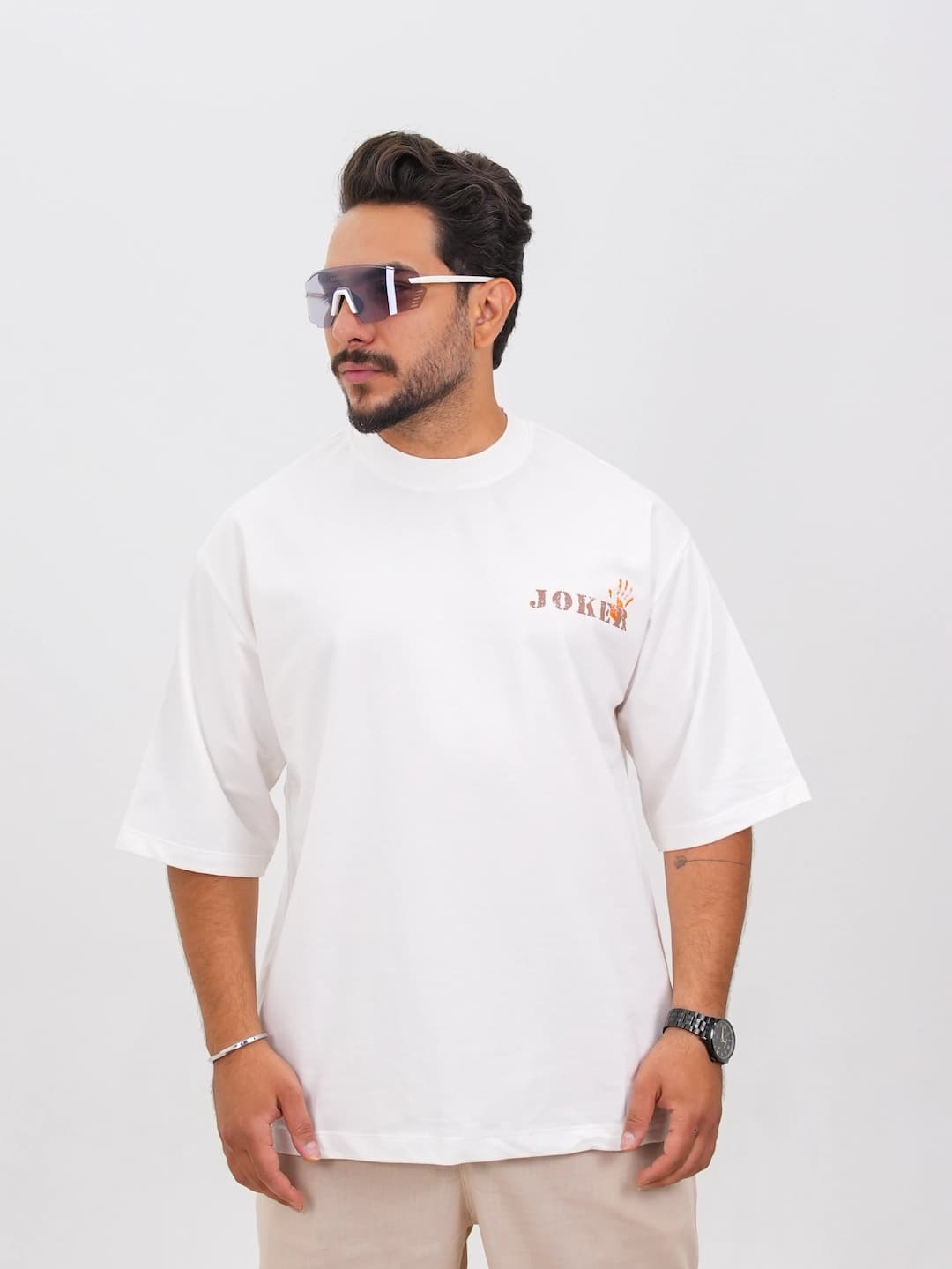 تیشرت مردانه پنبه دو پوسته طرح JOKER کد 30197 F 202 — تصویر ۳