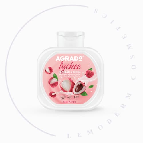 شامپو بدن آگرادو رایحه لیچی lychee حجم 750 میل (اورجینال کردستان)