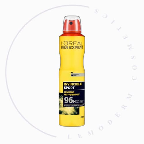 اسپری ضد تعریق مردانه مدل INVINCIBLE SPORT حجم 250 میل (اورجینال کردستان)