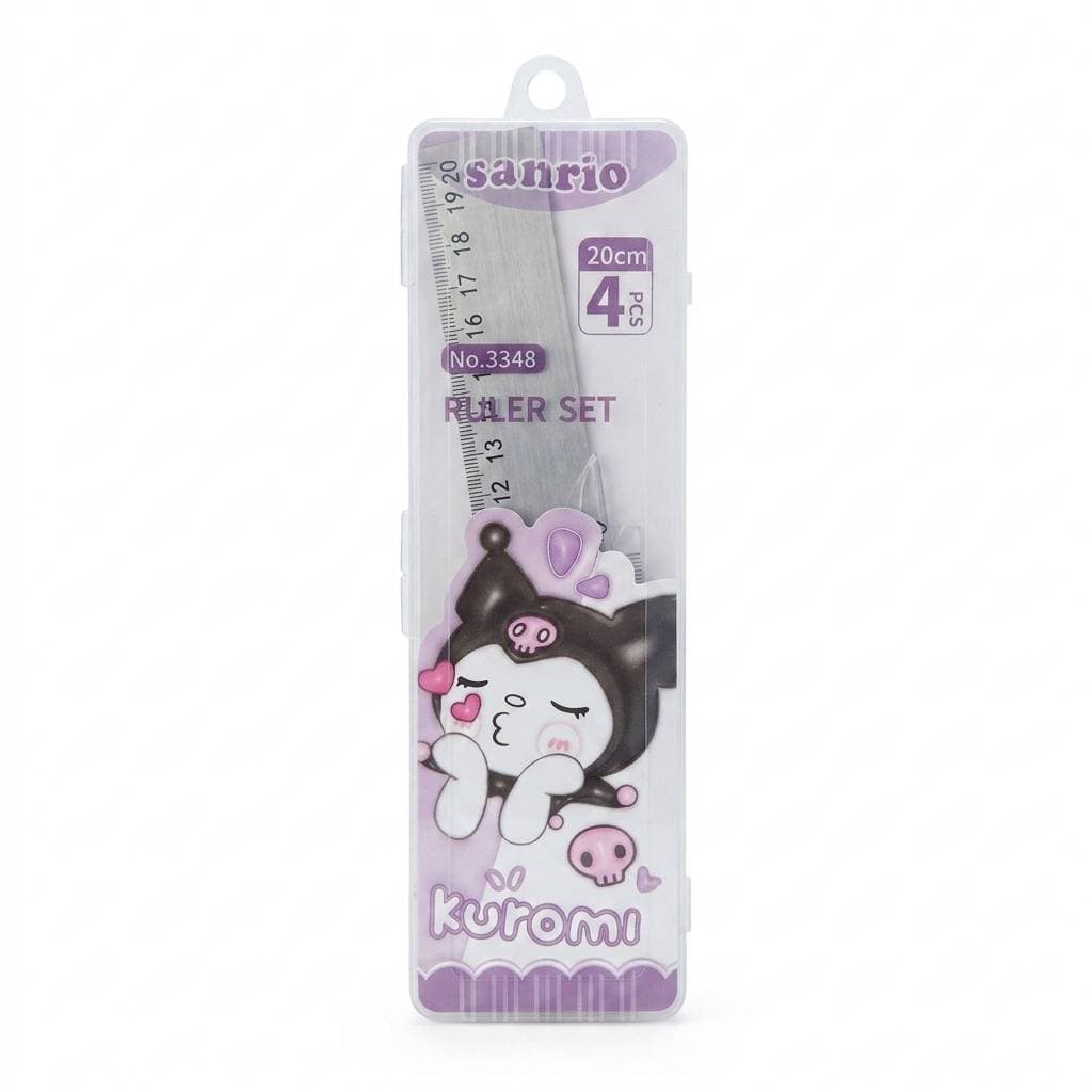 ست خطکش ۴ تکه سانریو (Sanrio) مدل طلقی