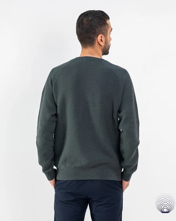 پلیور بافت سبز تیره یونیسکس Jack & Jones — تصویر ۶