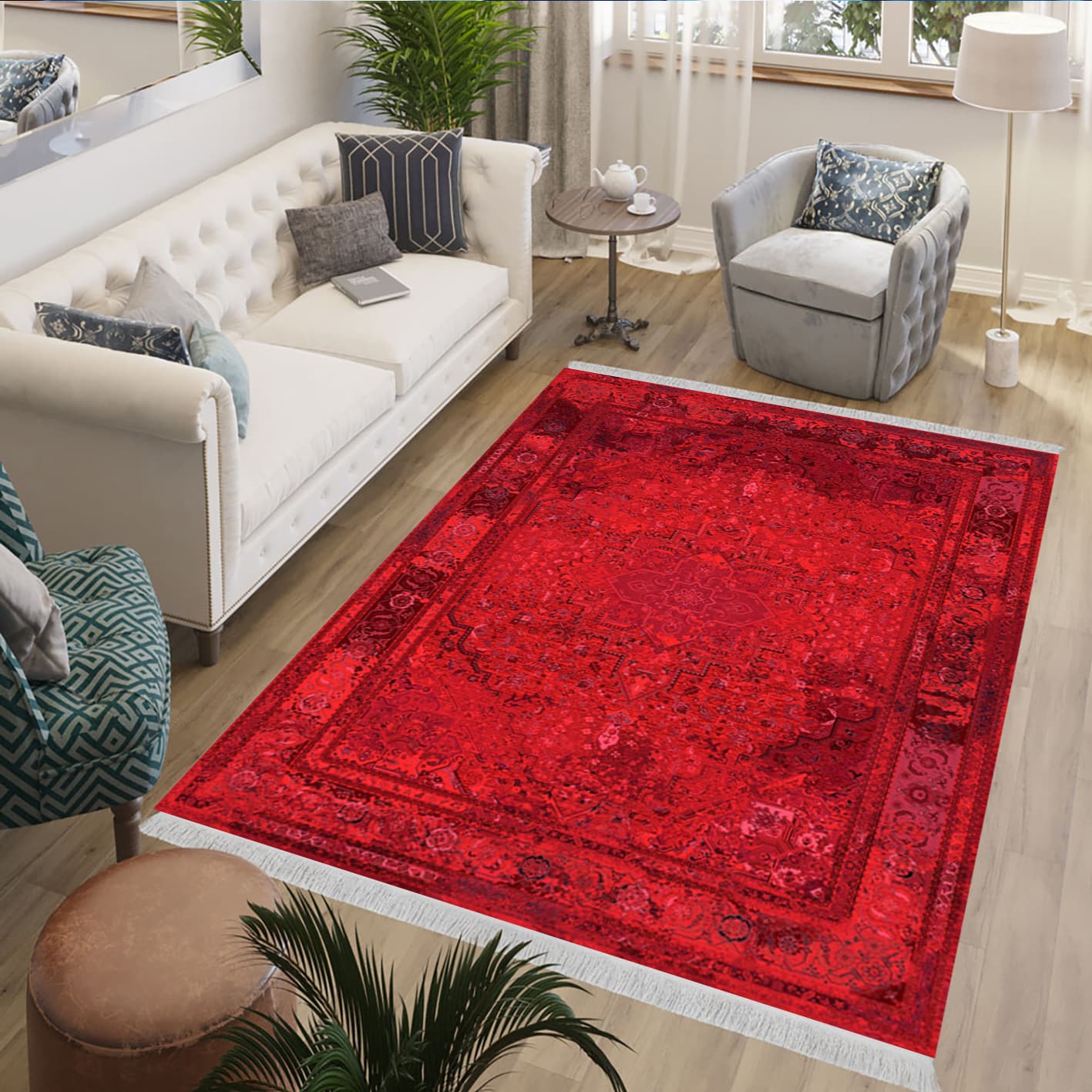 فرش چاپی طرح لاکی کد L141