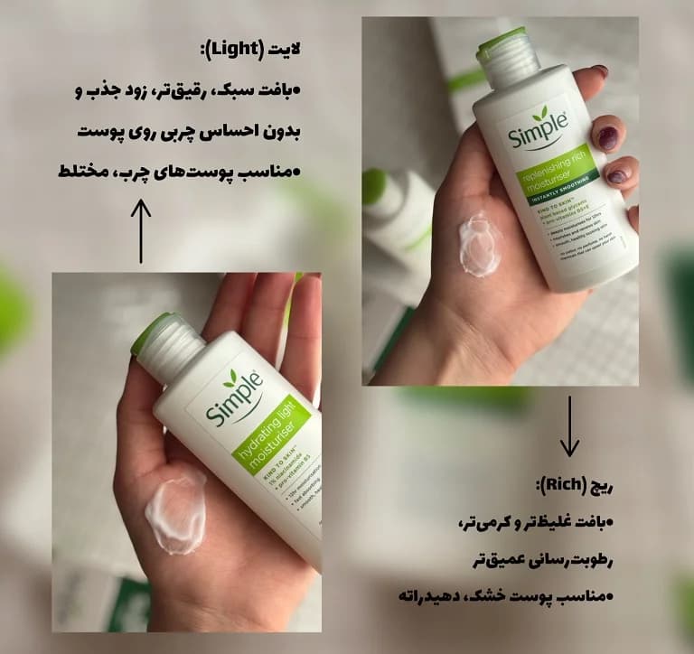 کرم ابرسان و مرطوب کننده سیمپل حجم 125 میل — تصویر ۳