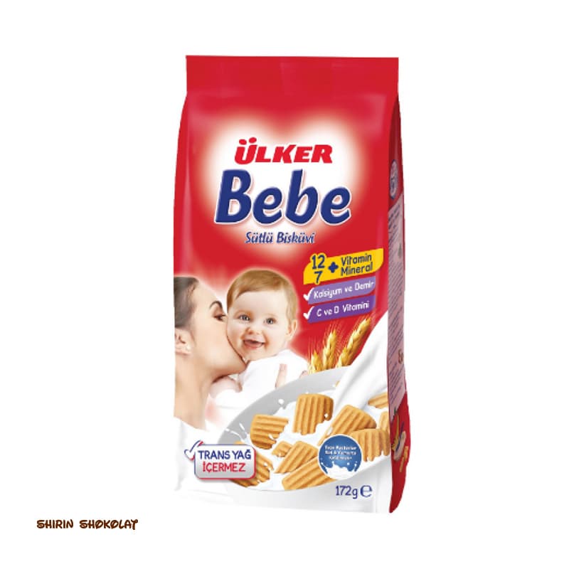 بیسکویت کودک اولکر Ülker Bebe sutlu biskuvi در 2 وزن — تصویر ۲