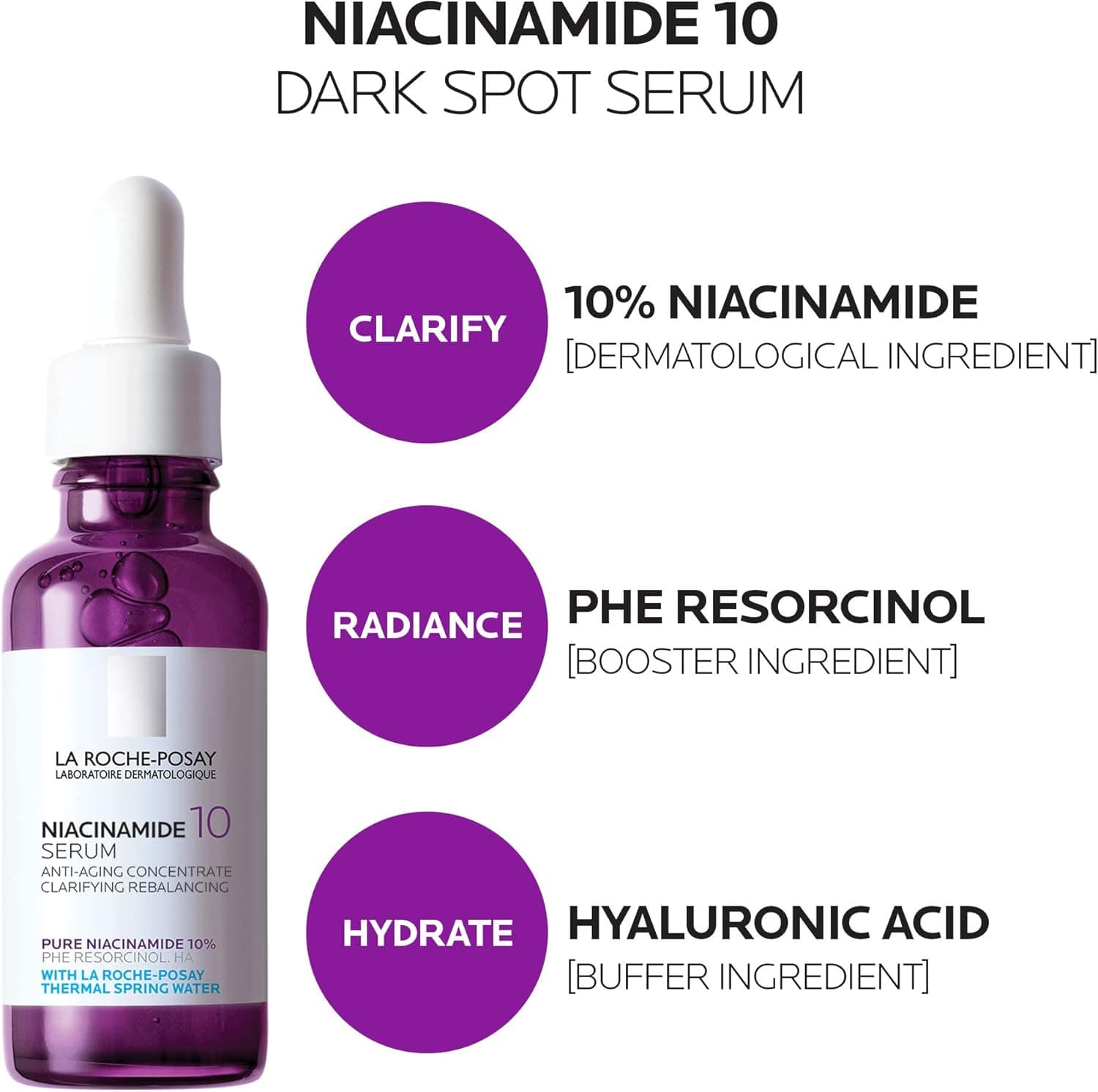 سرم صورت لاروش پوزای La Roche-Posay مدل Pure Niacinamide — تصویر ۳