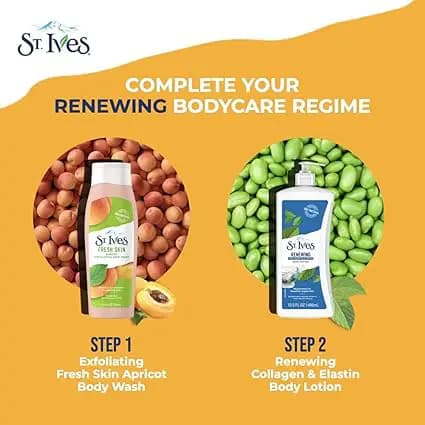 لوسیون بدن سنت ایوز St.Ives مدل Renewing کلاژن و الاستین 621 میل — تصویر ۴
