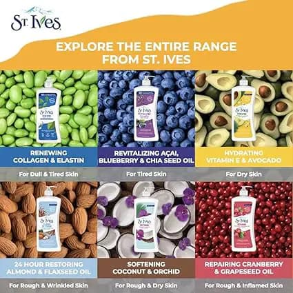 لوسیون بدن سنت ایوز St.Ives مدل Renewing کلاژن و الاستین 621 میل — تصویر ۵